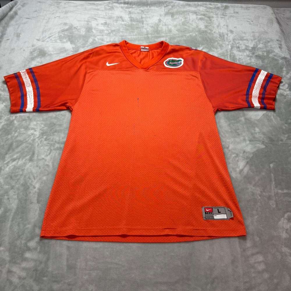 Nike Florida‎ Gators Football Jersey #1 Thrashed Orange Blue Mens Size Large L